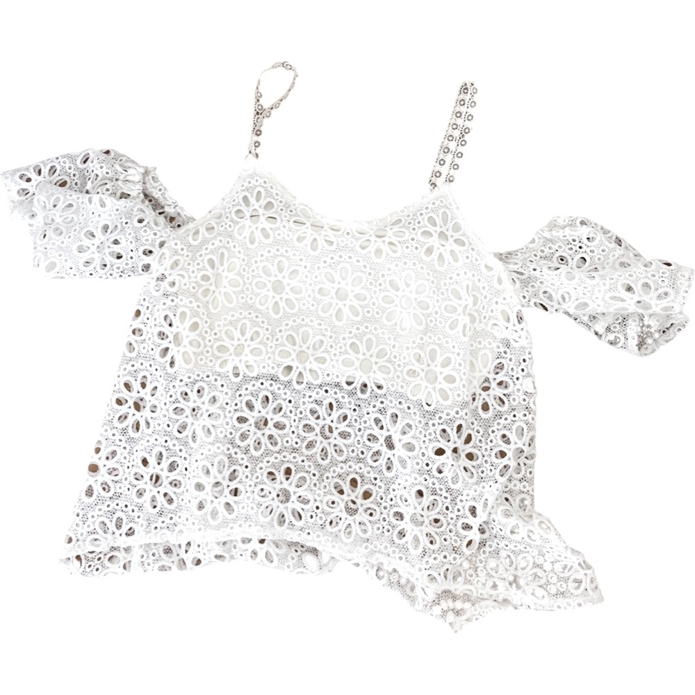 Jack BB Dakota Cotton Eyelet Off Shoulder Top